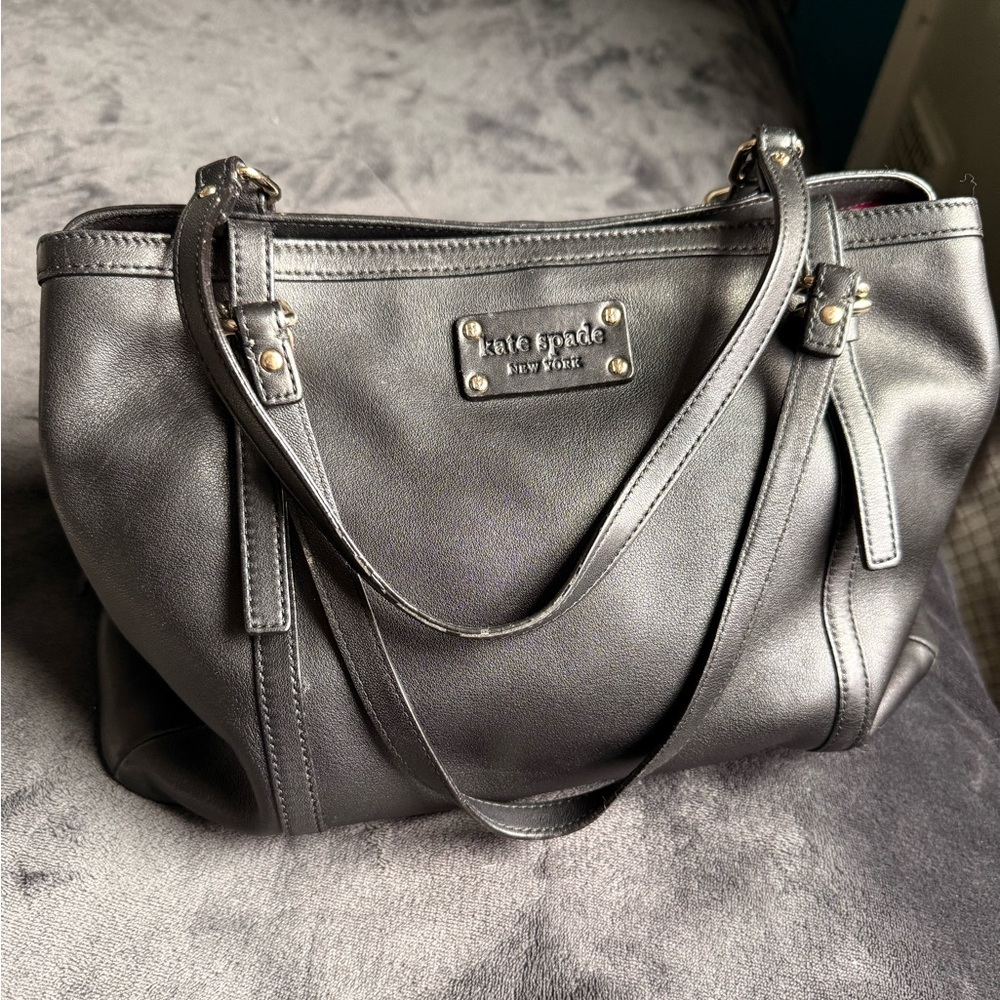 Kate Spade Black Shoulder Bag with Structured Design